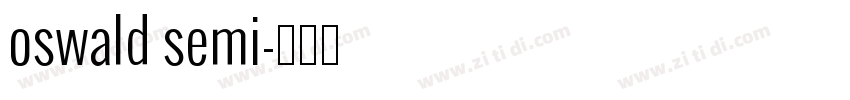 oswald semi字体转换